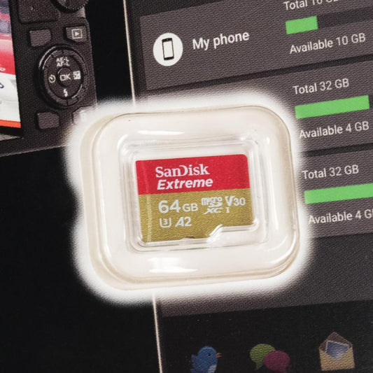 SanDisk Extreme microSDXC V30 A2 U3 64GB