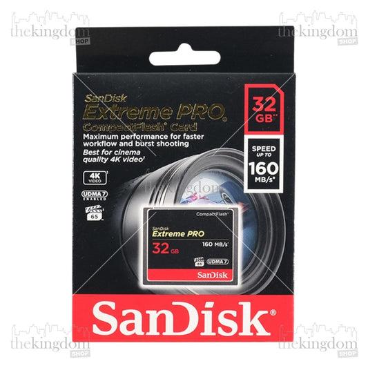 SanDisk Extreme Pro Compact Flash Card VPG-65 160MB/s 32GB