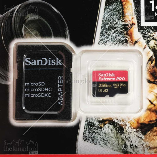 SanDisk Extreme PRO microSDXC UHS-I A2 V30 200MB/sw/ Adapter 256GB