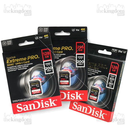 SanDisk Extreme Pro SD SDHC/XC SDHC/XC Card V30 U3 Class 10 200 300MB/s 128 256GB