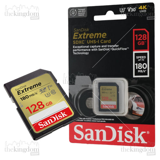 SanDisk Extreme SDXC UHS-I Card V30 U3 Class 128GB