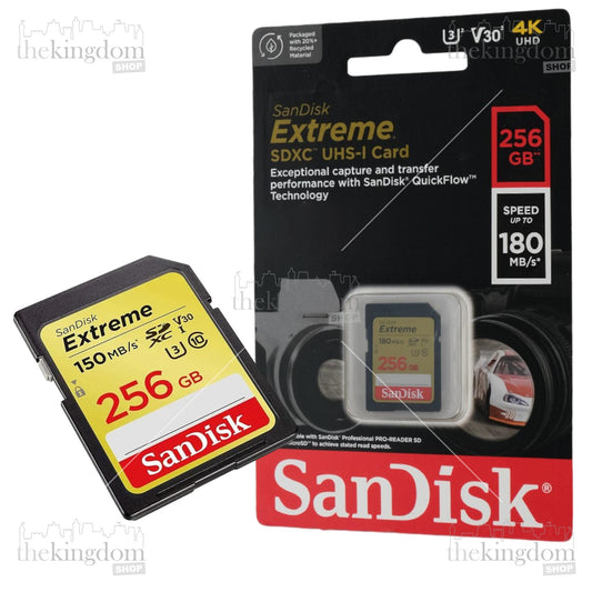 SanDisk Extreme SDXC UHS-I Card V30 U3 Class 256GB