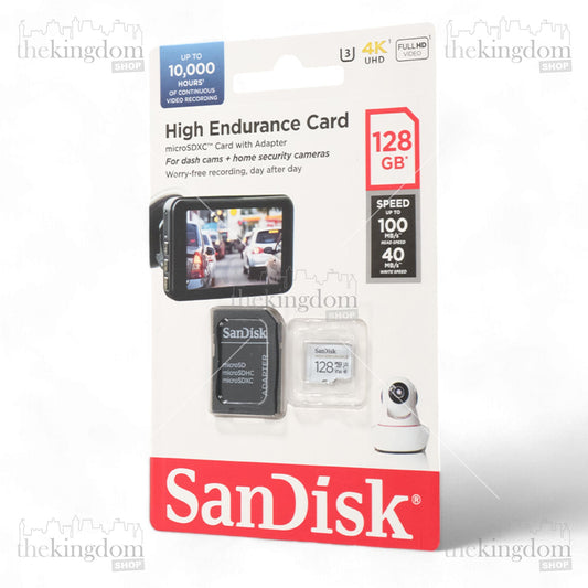 SanDisk High Endurance microSD UHS-I Class 10 U3 100MB/s with Adapter 128GB