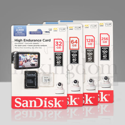SanDisk High Endurance microSD UHS-I Class 10 U3 100MB/sw/ Adapter 256GB 