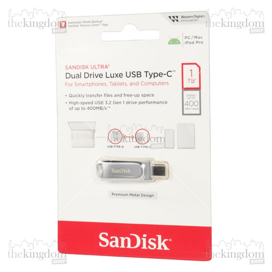 SanDisk Ultra Dual Drive Luxe USB Type C 3.2 Gen 1 1TB