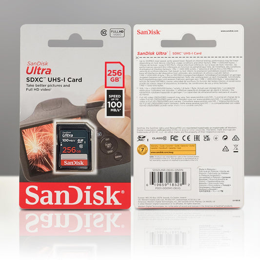 SanDisk Ultra SDHC/XC UHS-I Card Class 10 100MB/s 256GB
 