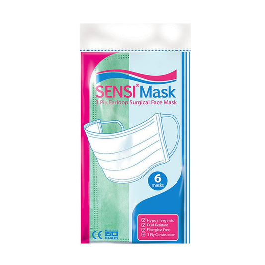 Sensi Mask 3ply Surgical Mask Earloop /6