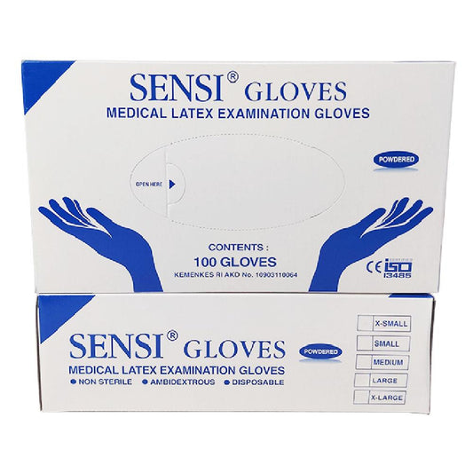 Sensi Gloves Latex PP (Powdered) /100