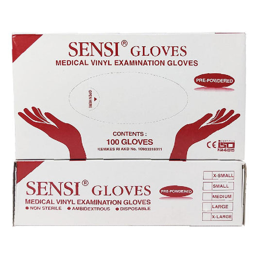 Sensi Gloves Vinyl PP (Powdered) /100