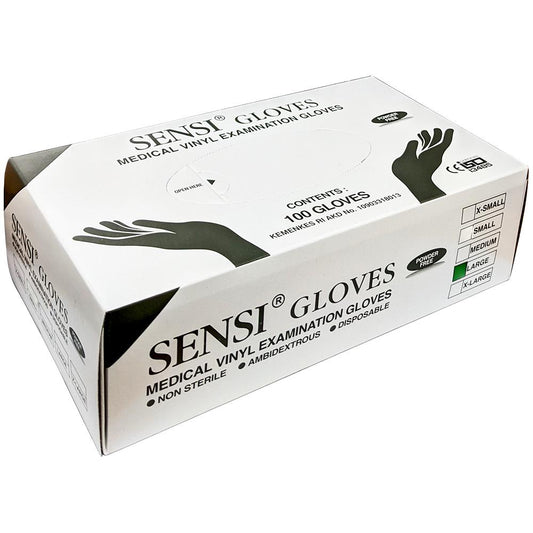 Sensi Gloves Vinyl PF (Powder Free) /100