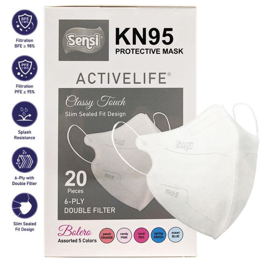 Sensi KN95 Protective Mask 6ply Earloop Activelife /20