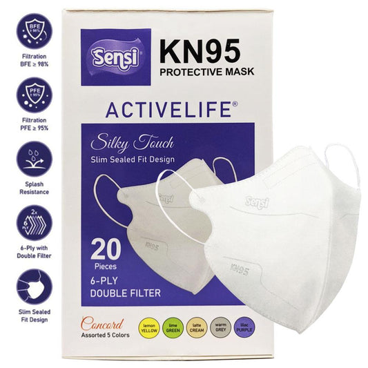 Sensi KN95 Protective Mask 6ply Earloop Activelife /20