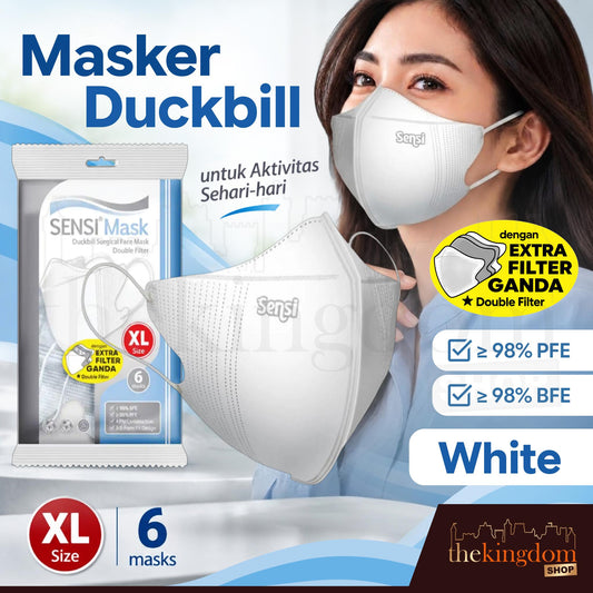 Sensi Mask Duckbill Face Mask XL White /6