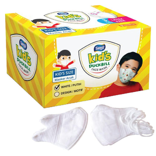 Sensi Kids Duckbill Face Mask White /40