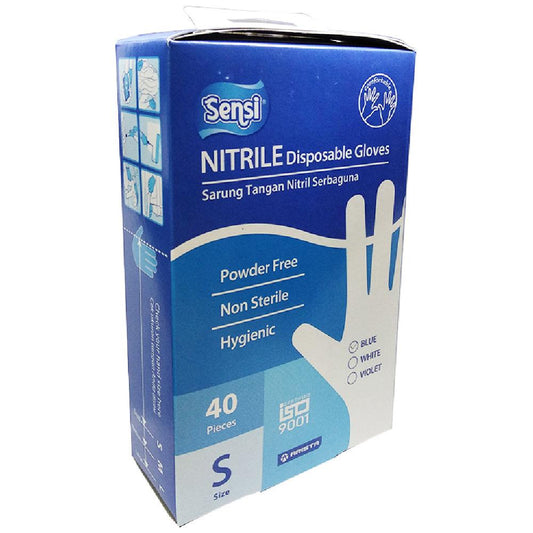 Sensi Nitrile Disposable Gloves PF (Powder Free) /40