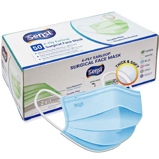 Sensi 4ply Surgical Mask Earloop /50