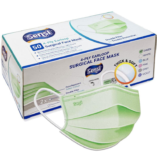 Sensi Mask 4ply Surgical Mask Earloop /50