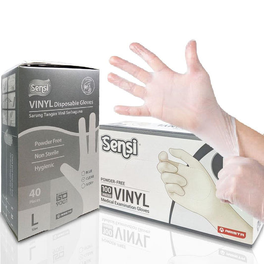 Sensi Vinyl Disposable Gloves PF (Powder Free) /100