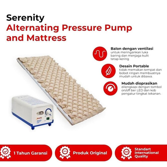 Serenity Effect 2500F Anti-Decubitus Alternating Pressure Pump &amp; Mattress