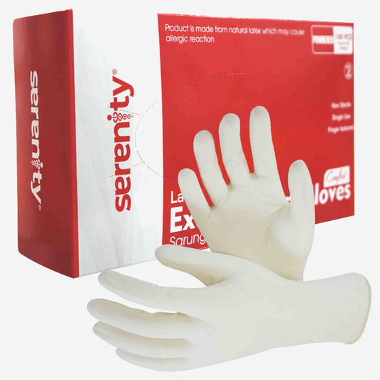 Serenity Latex Gloves PP (Powdered) /100