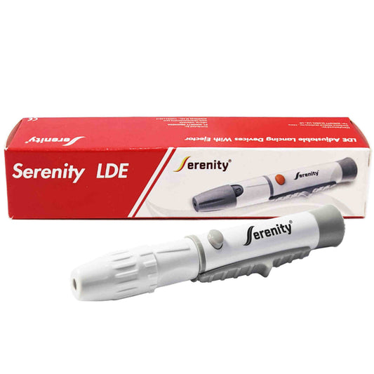 Serenity LDE Adjustable Lancing Devices with Ejector