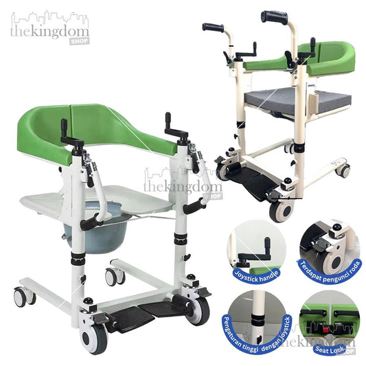 Serenity TC-802 Transfer Chair &amp; Commode Green