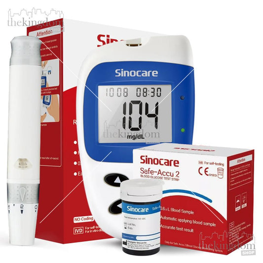 Sinocare Safe-Accu 2 Set /50 (Alat + Strip /50 + Lancet /50)