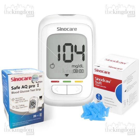 Sinocare Safe AQ Pro I Set /25 (Tool + Strip /25 + Lancet /50)