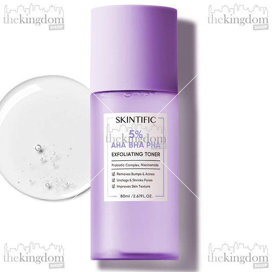 Skintific 5% AHA BHA PHA Exfoliating Toner 80ml