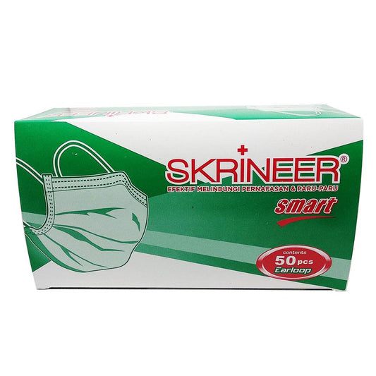 Skrineer Mask 2ply Earloop Green /50