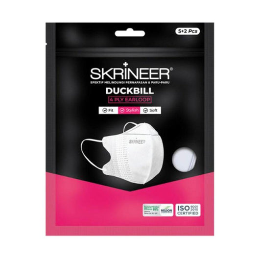 Skrineer Mask Duckbill 4ply Earloop Black /7