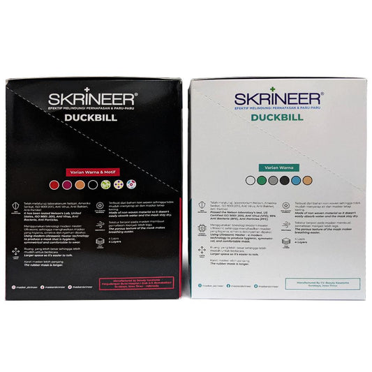 Skrineer Mask Duckbill 4ply Earloop White /70