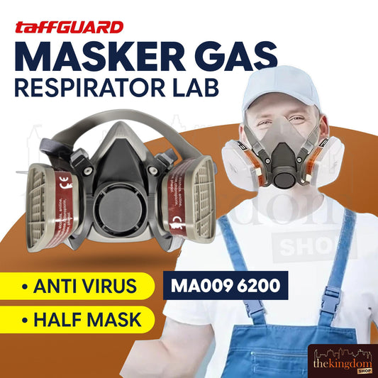 Taffguard MA009 6200 Masker Gas Respirator Lab Anti Virus Half Mask
