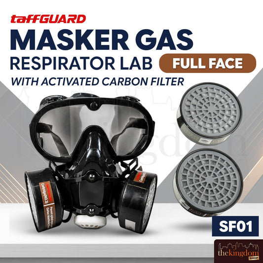 Taffguard SF01 Masker Gas Respirator Full Face with Activated Carbon Filter