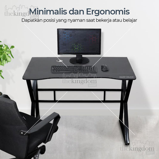 TaffHOME FH-3 Computer Desk with Cable Hole 80x60cm