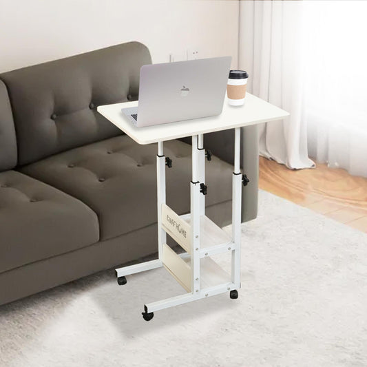 TaffHOME ND03 Adjustable Laptop Table Portable Desk 2 Layer 60x40cm White