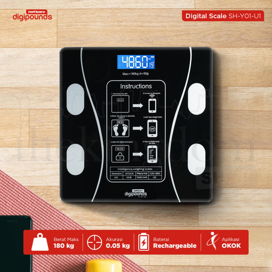 Taffware SH-Y01-U1 Digipounds Digital Scale Black