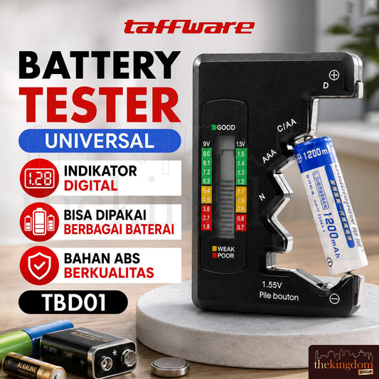 Taffware TBD01 Tester Baterai Universal - {7CBT0XBK}