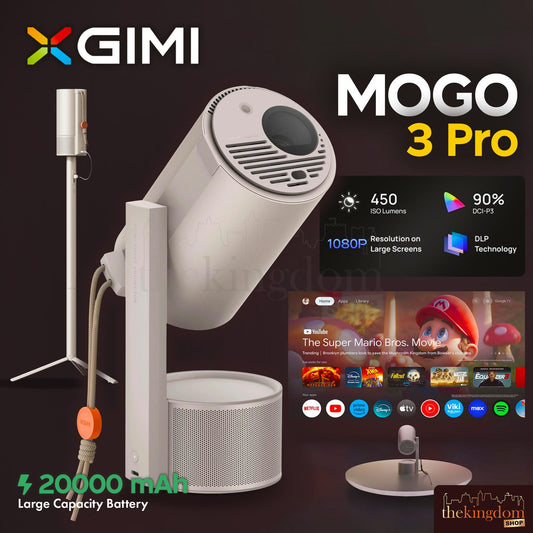 Xgimi MoGo 3 Pro Projector w/ Powerbase Stand
