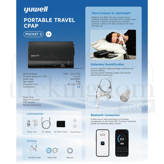 Yuwell Pocket S Portable CPAP Ventilator