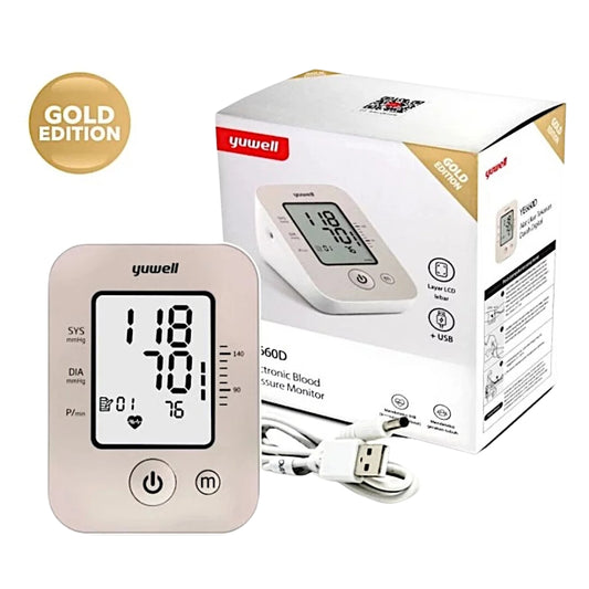 Yuwell YE660D USB Electronic Blood Pressure Monitor Gold Edition