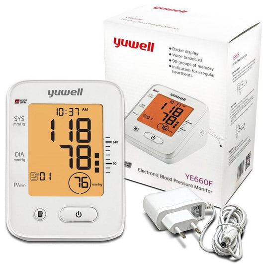 Yuwell YE660F Blood Pressure Monitor + Adapter